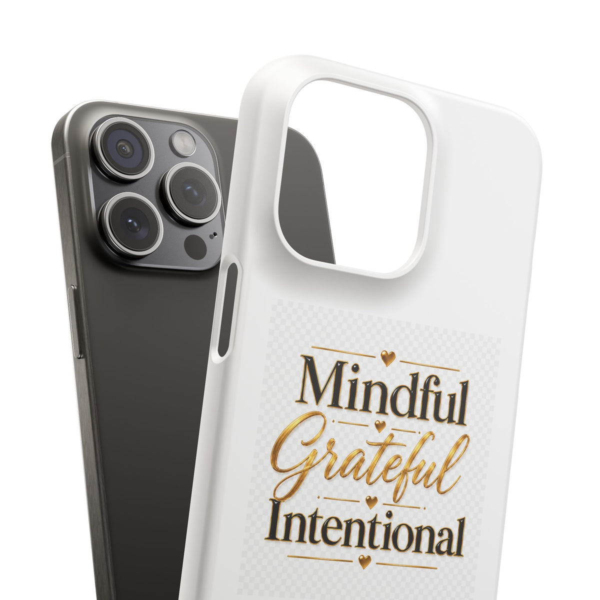 Mindful Grateful Intentional Snap Cases