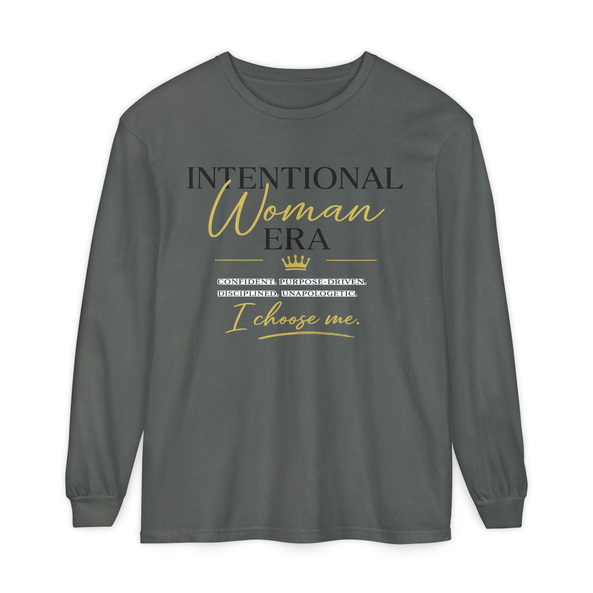 Intentional Woman Era Garment-dyed Long Sleeve T-Shirt