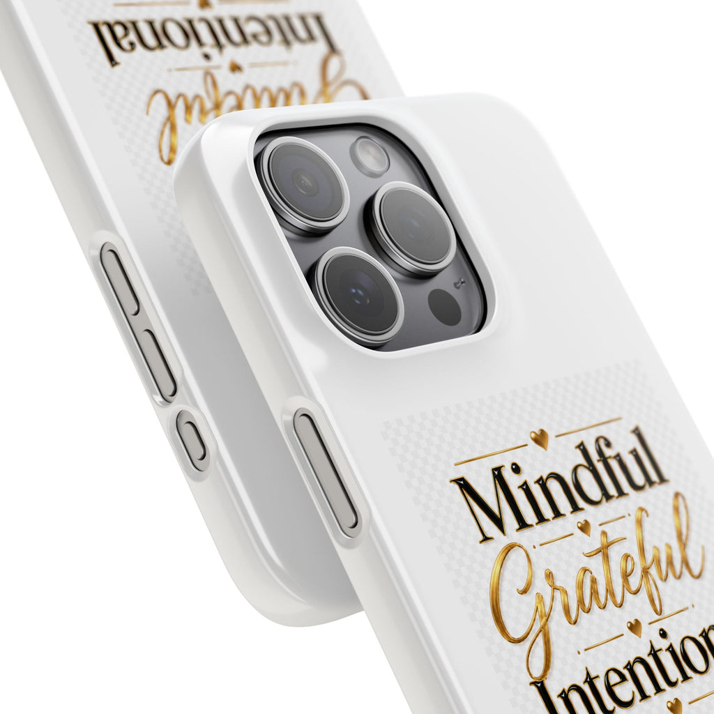 Mindful Grateful Intentional Snap Cases