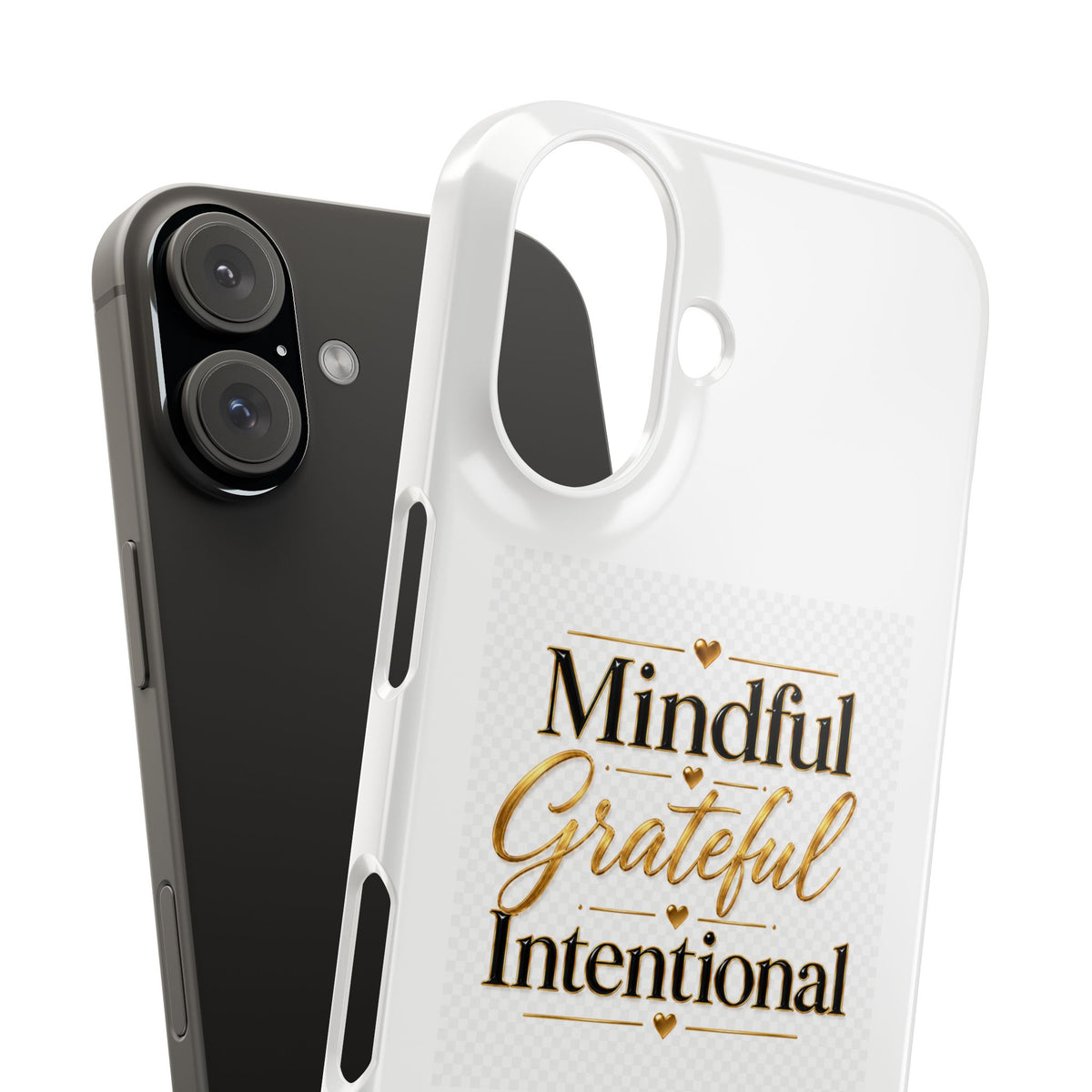 Mindful Grateful Intentional Snap Cases