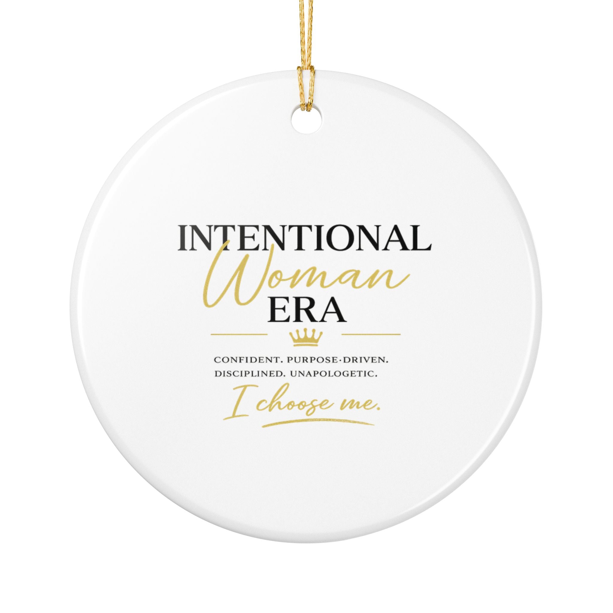 Intentional Woman Era Ceramic Decoration Ornament, (1pc)