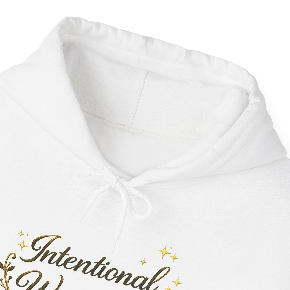 IWE Heavy Blend™ Hooded Sweatshirt Black and Gold