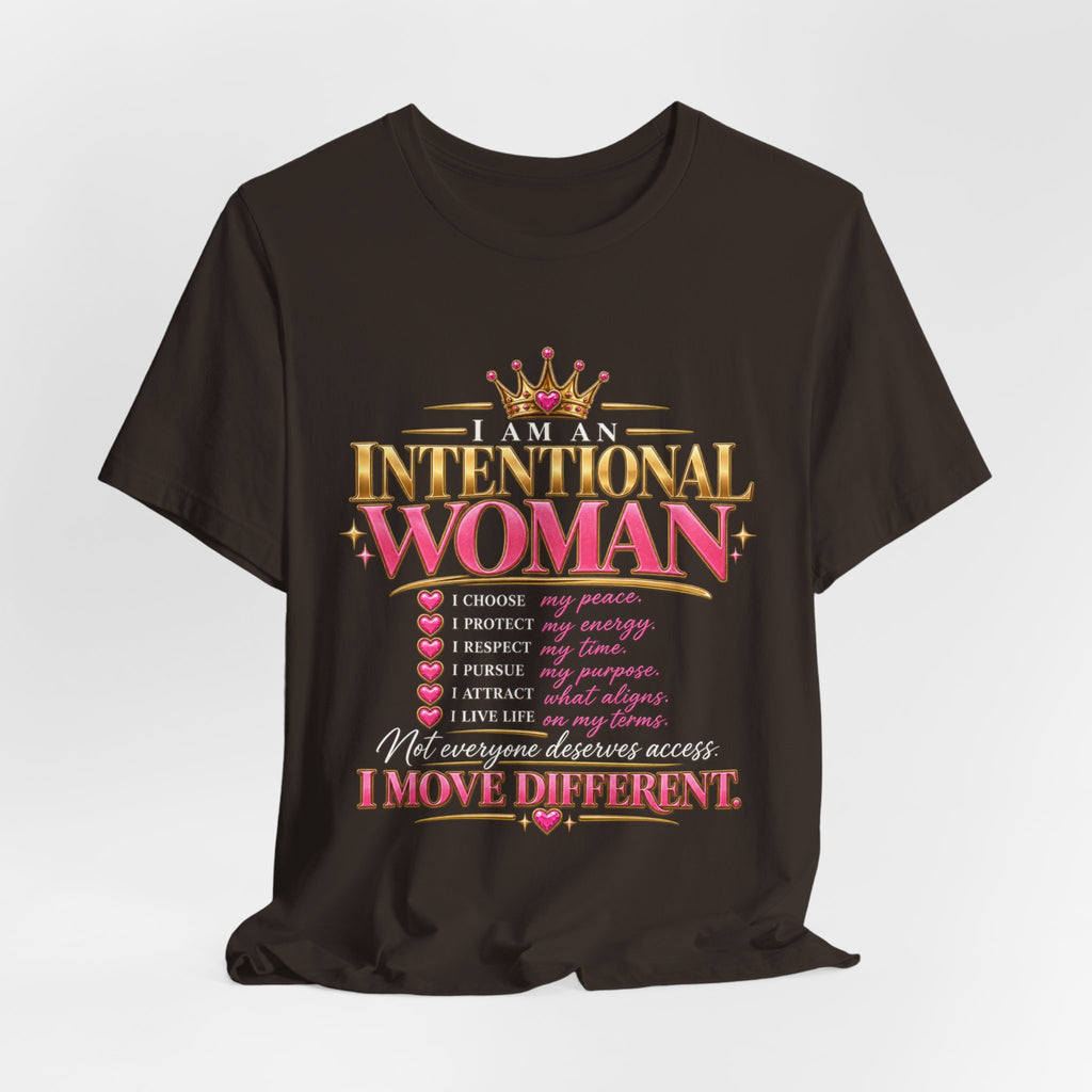 I am an Intentional Woman Jersey Short Sleeve Tee