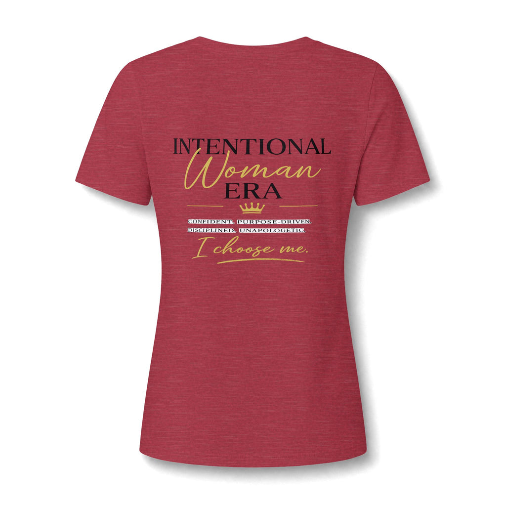 Intention Woman Era Heather CVC V-Neck Tee