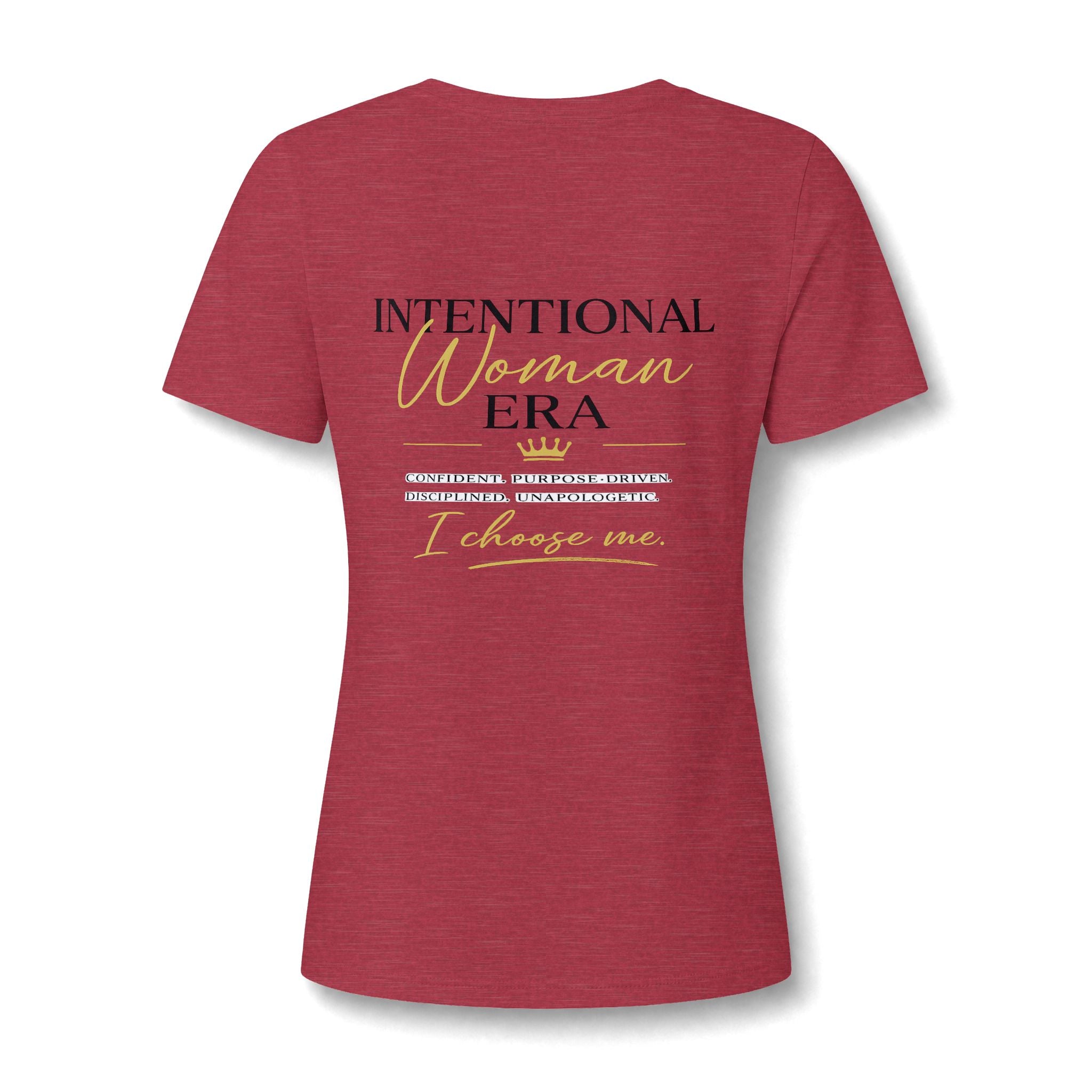 Intention Woman Era Heather CVC V-Neck Tee