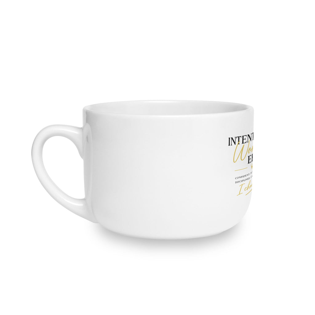 Intentional Woman Era 25oz Ceramic Latte Mug — Inspirational Empowerment Gift