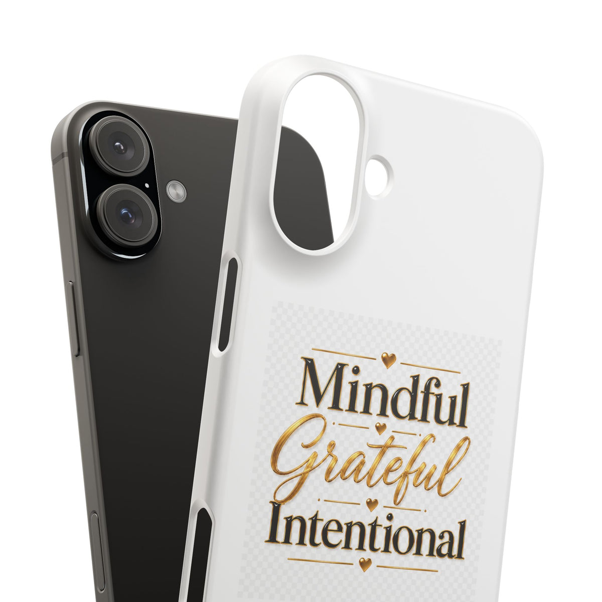 Mindful Grateful Intentional Snap Cases