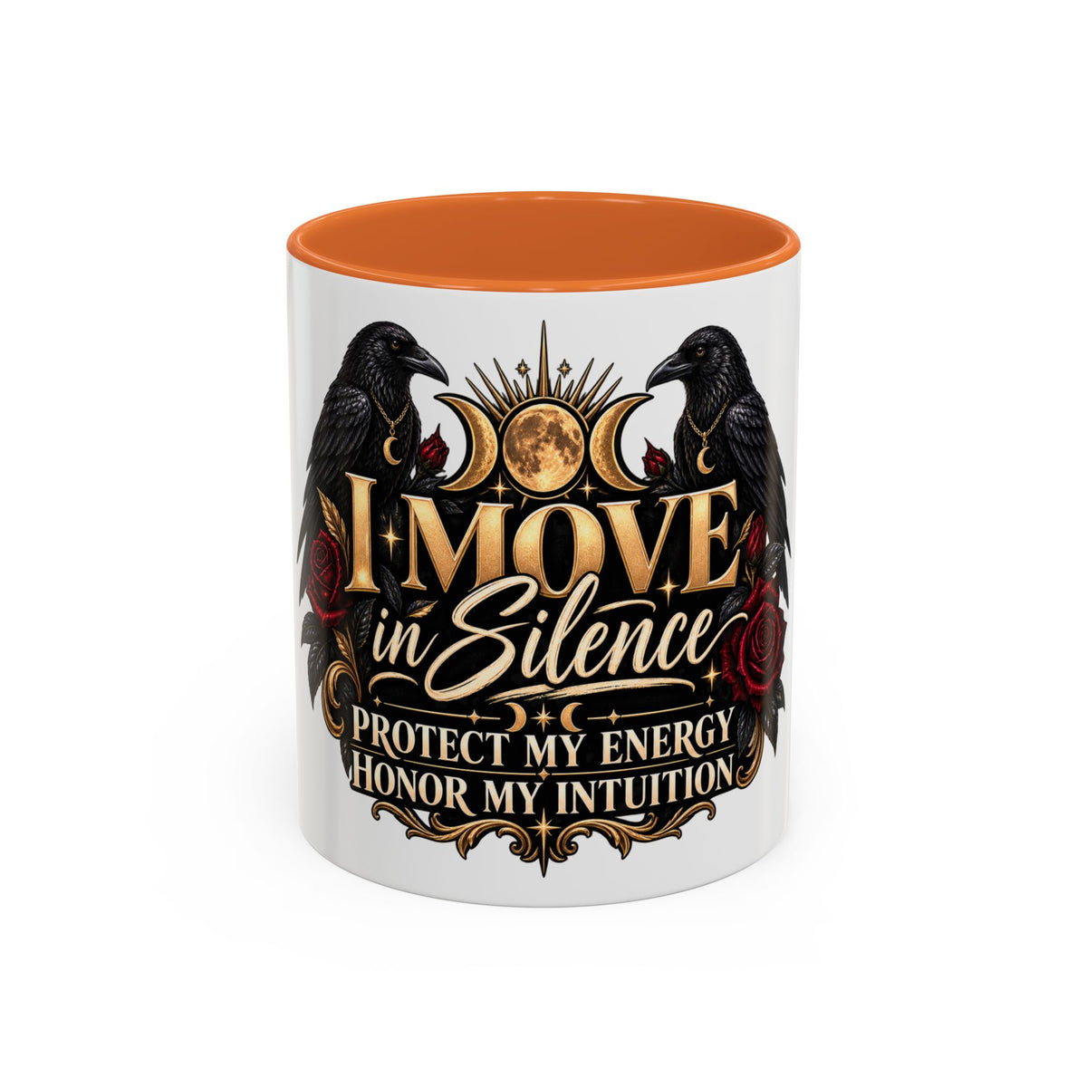 I Move in Silence Two-Tone Accent Mug (11oz, 15oz)