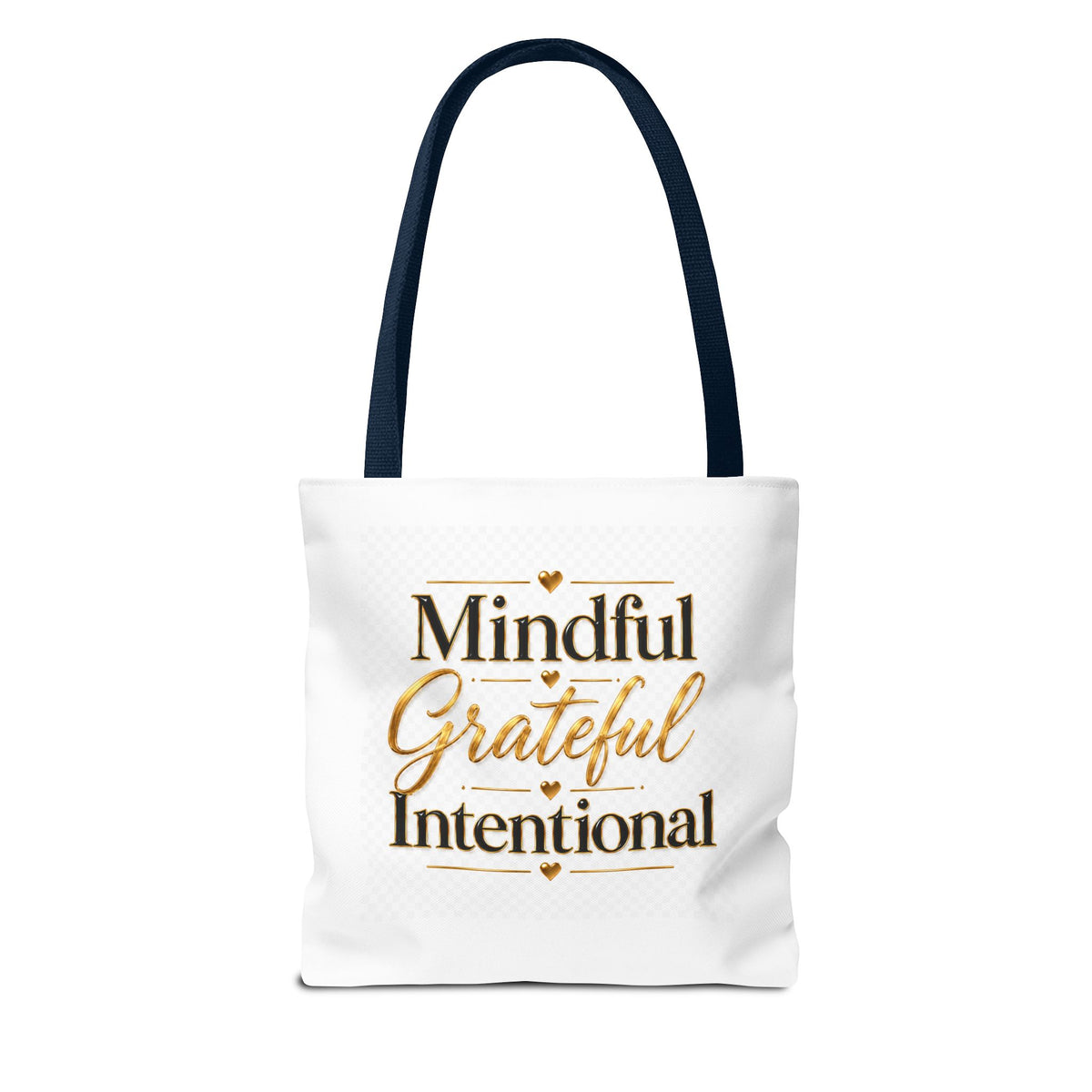 Mindful Grateful Intentional Tote Bag (AOP)