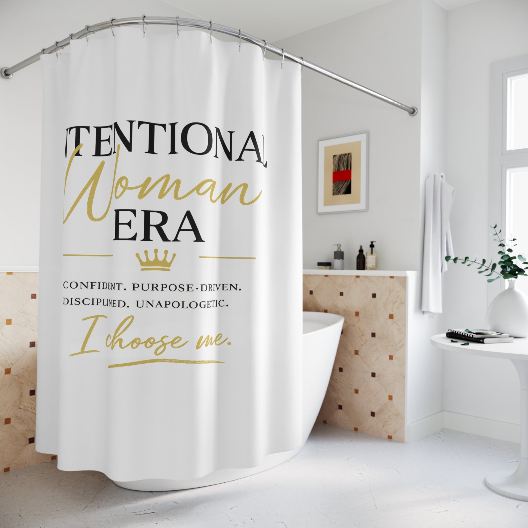 Intentional Woman Era Shower Curtain