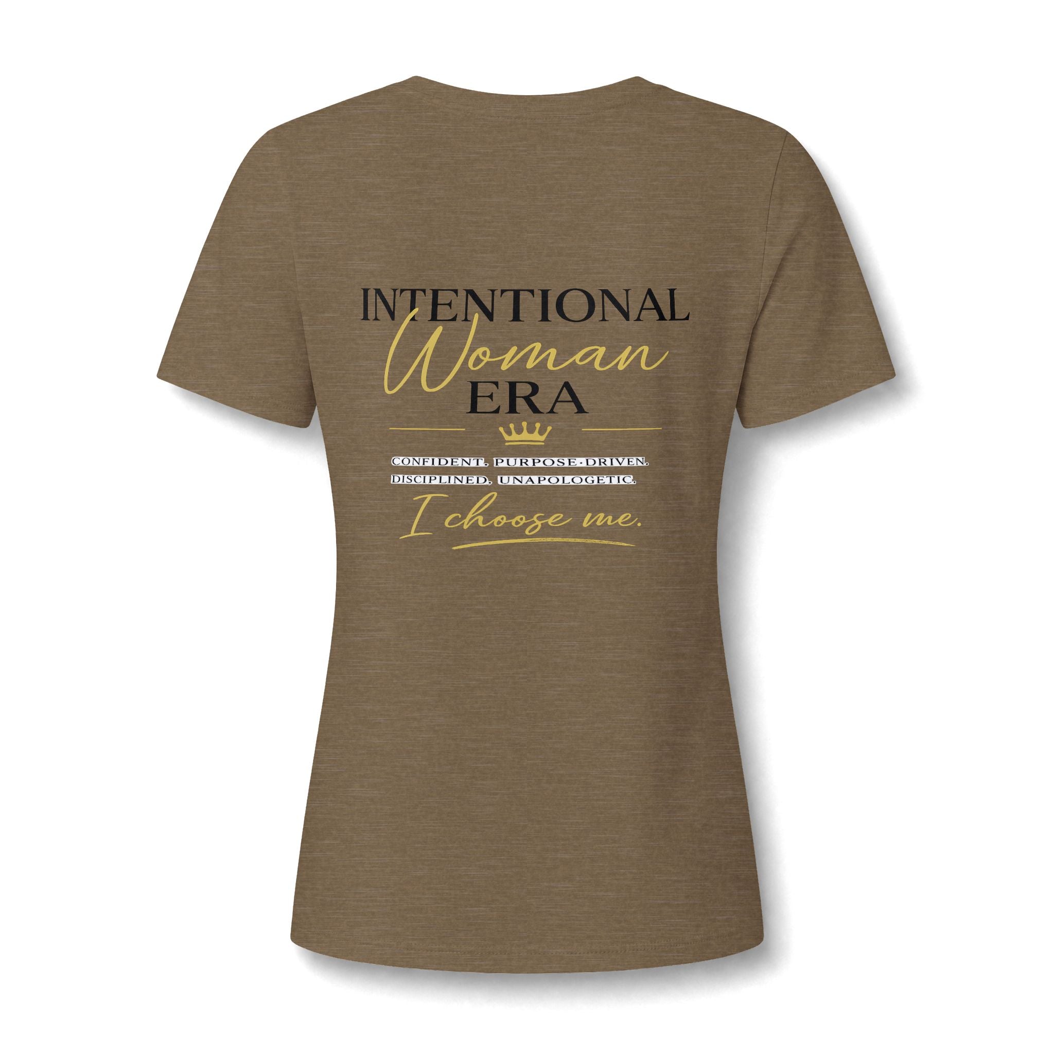 Intention Woman Era Heather CVC V-Neck Tee
