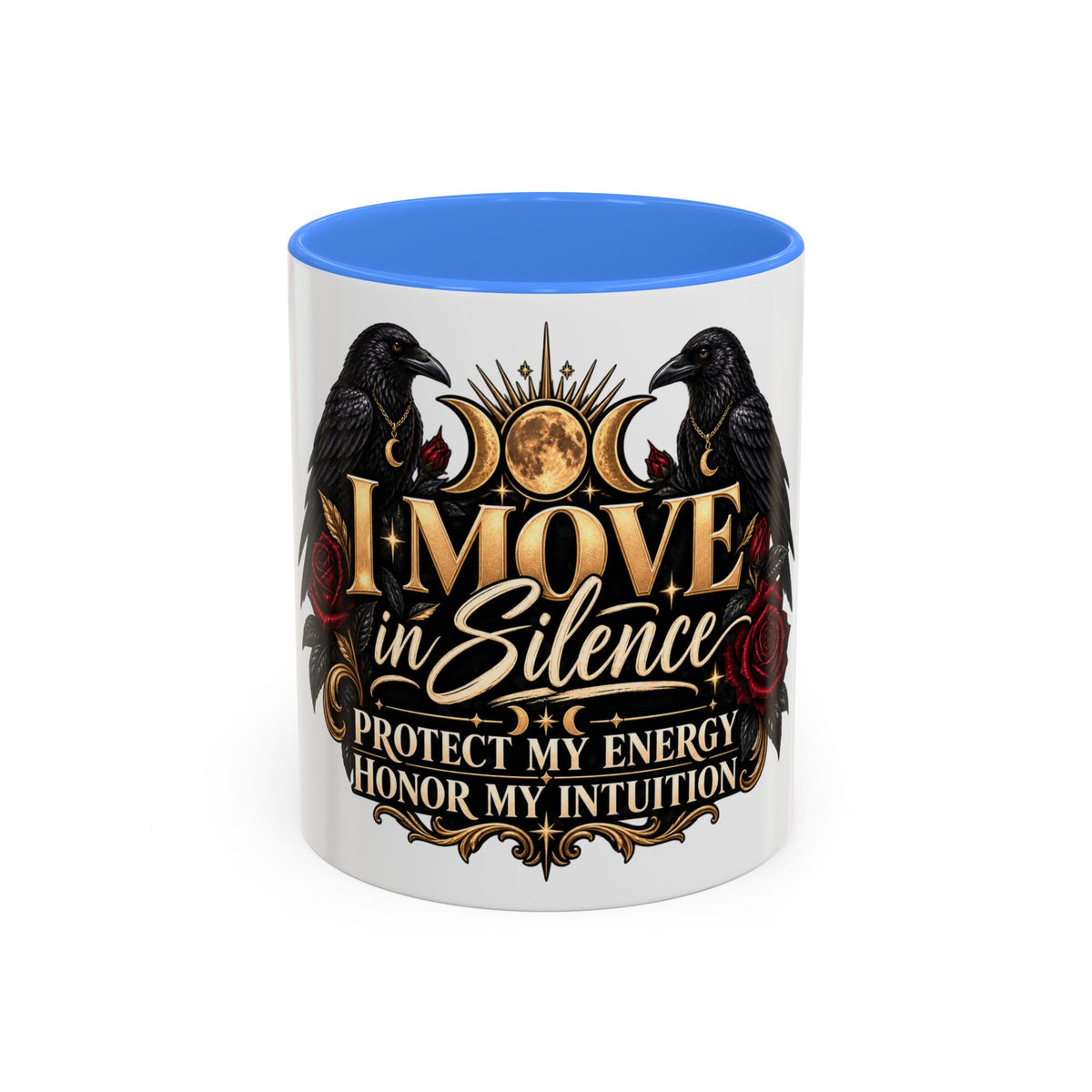 I Move in Silence Two-Tone Accent Mug (11oz, 15oz)