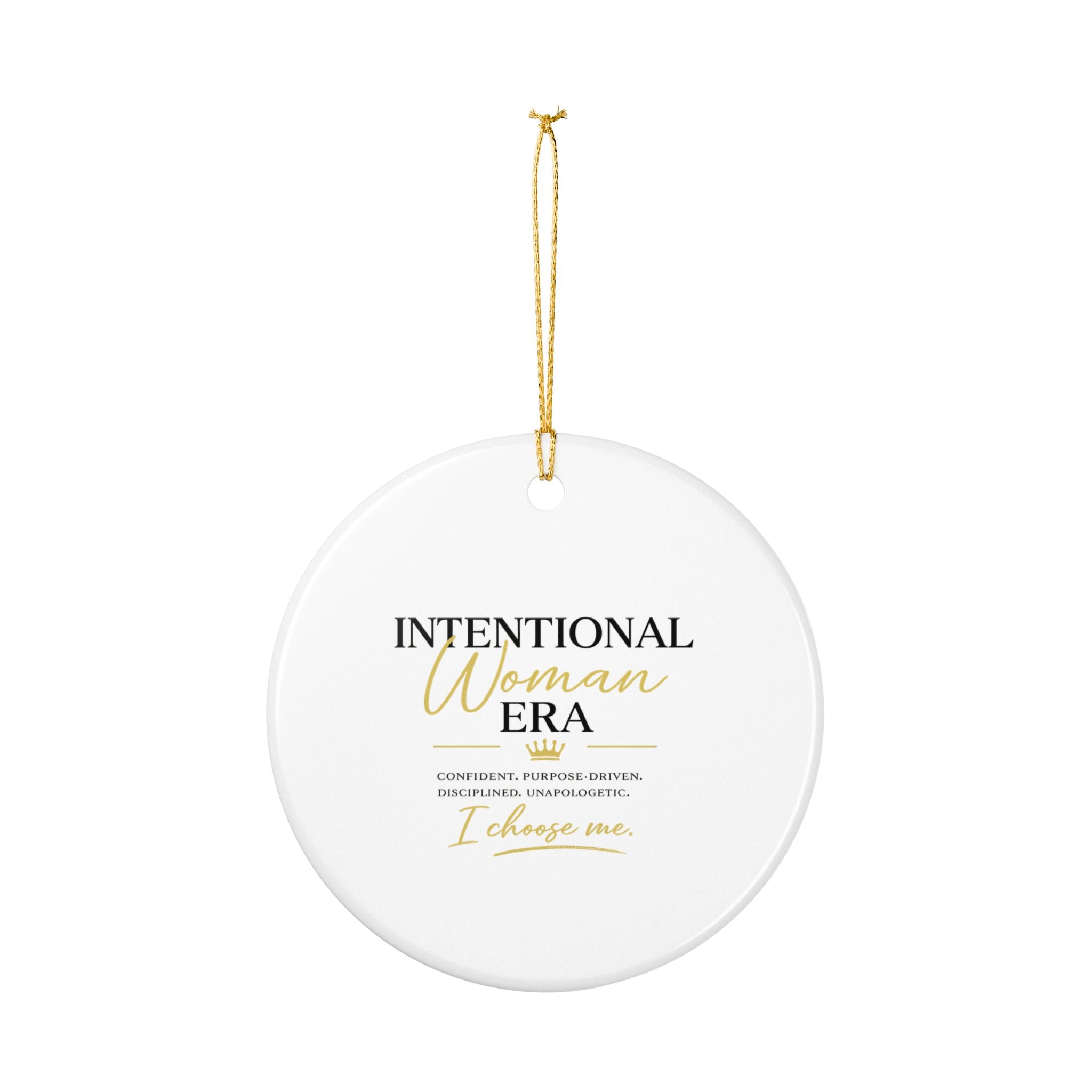 Intentional Woman Era Ceramic Decoration Ornament, (1pc)