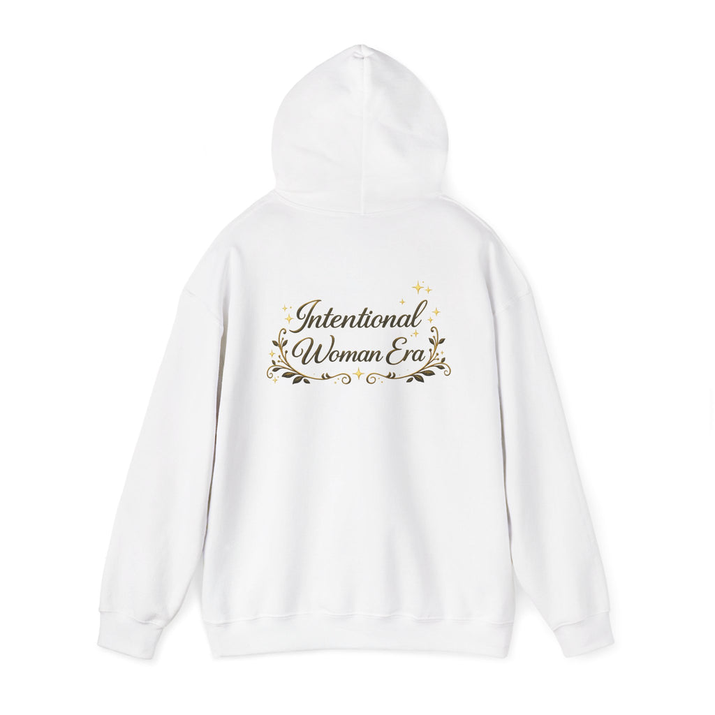 IWE Heavy Blend™ Hooded Sweatshirt Black and Gold