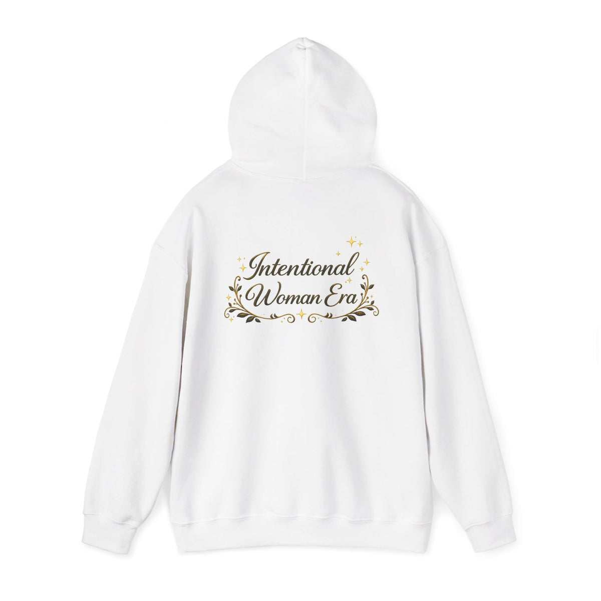 IWE Heavy Blend™ Hooded Sweatshirt Black and Gold