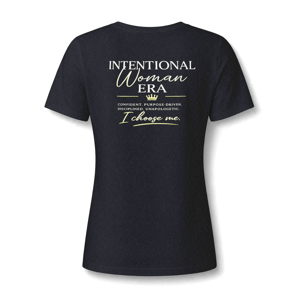 Intention Woman Era Heather CVC V-Neck Tee