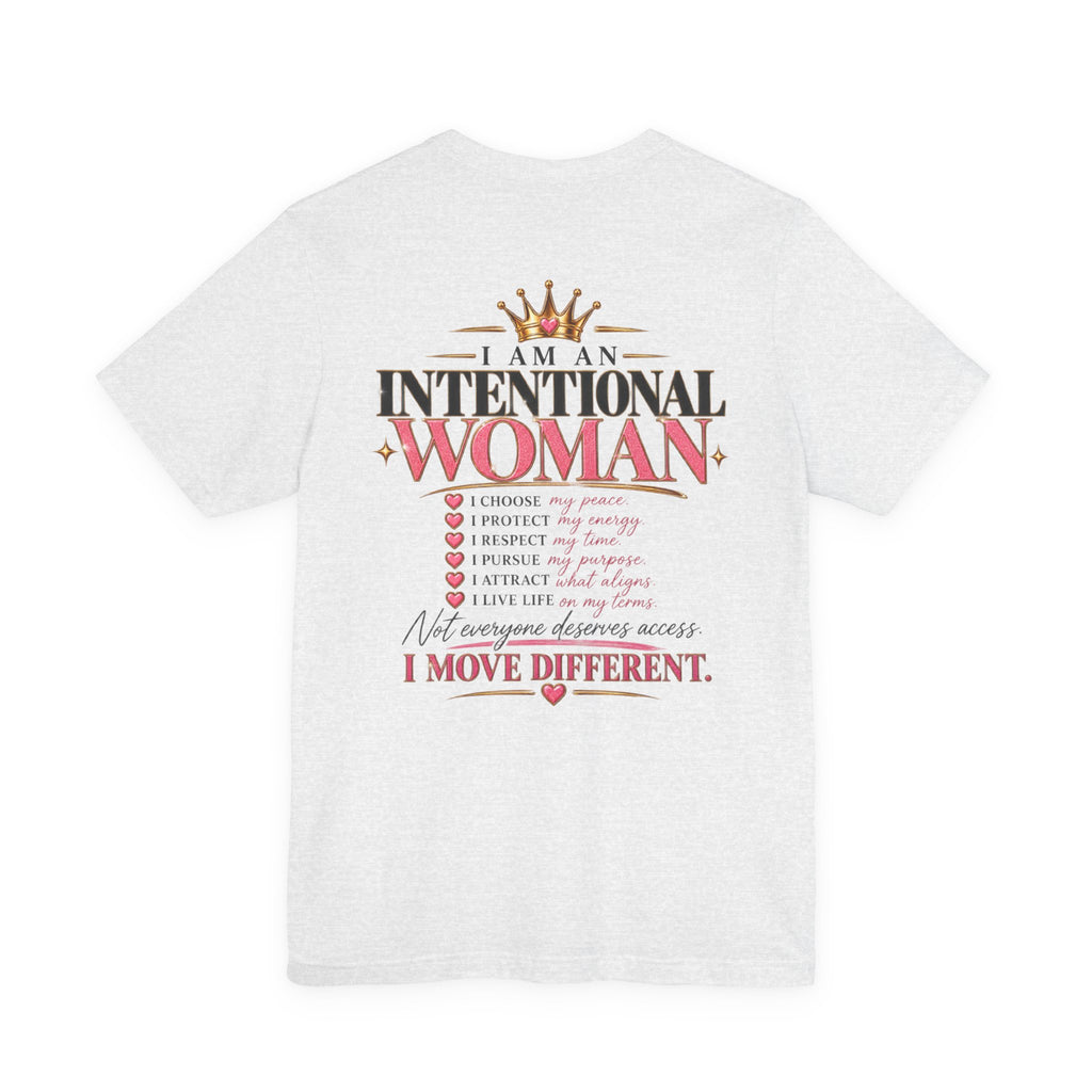 I am an Intentional Woman Jersey Short Sleeve Tee