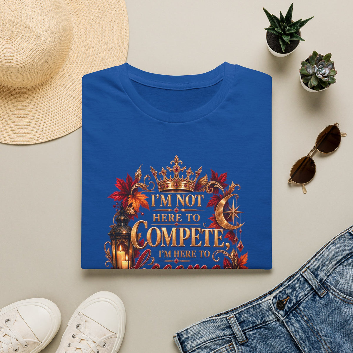 I’m Not Here to Compete Softstyle T-Shirt