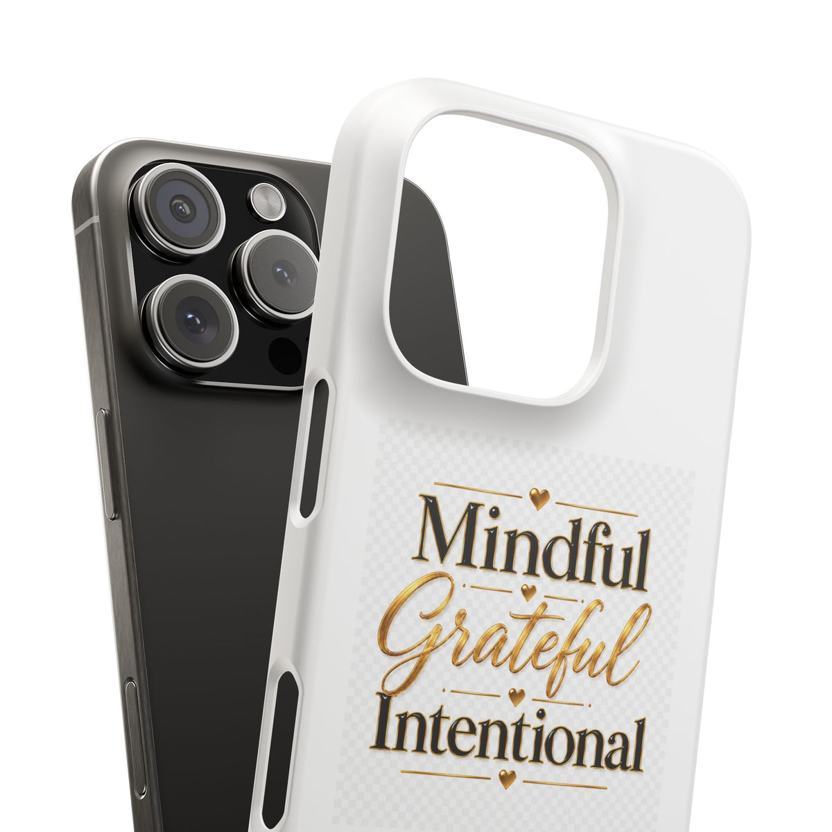 Mindful Grateful Intentional Snap Cases