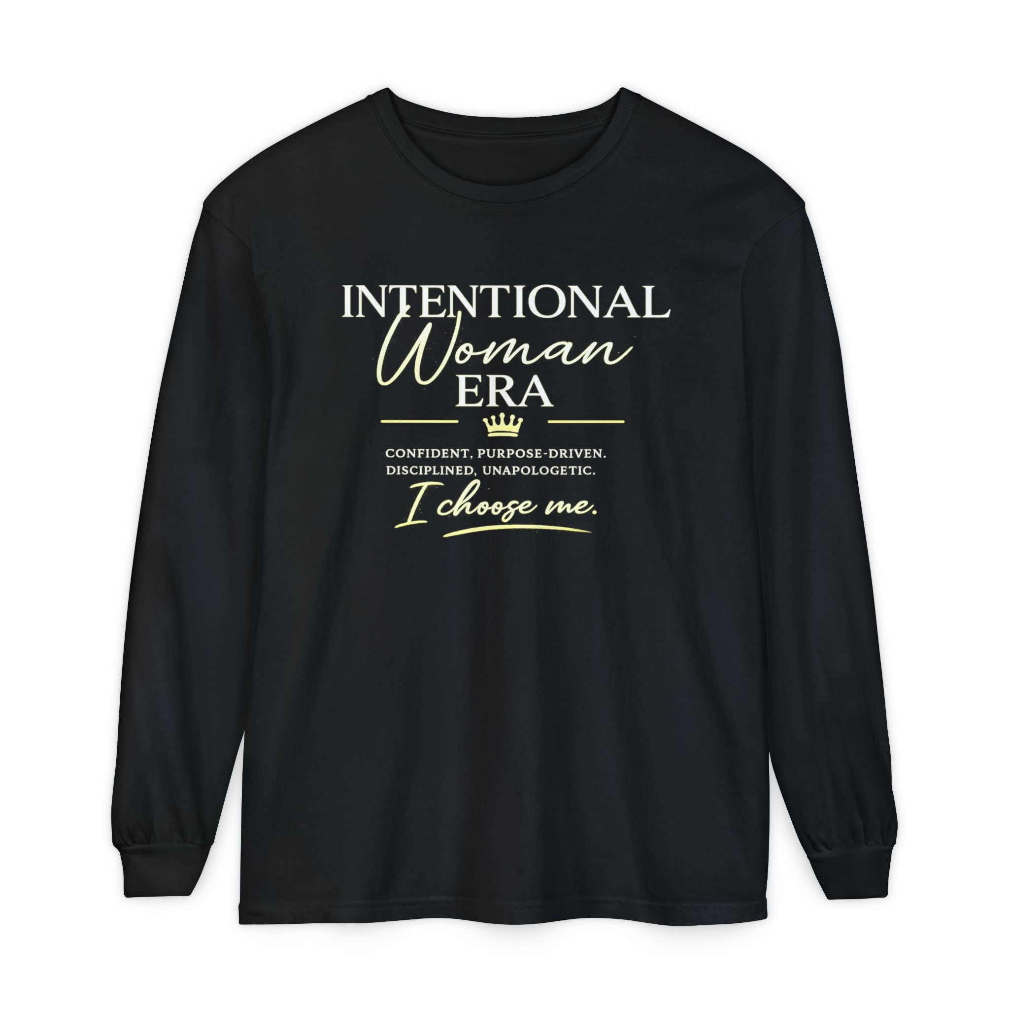Intentional Woman Era Garment-dyed Long Sleeve T-Shirt