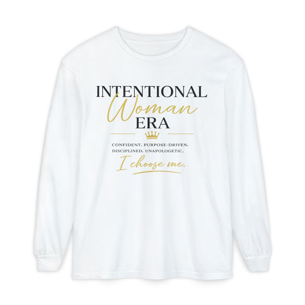 Intentional Woman Era Garment-dyed Long Sleeve T-Shirt