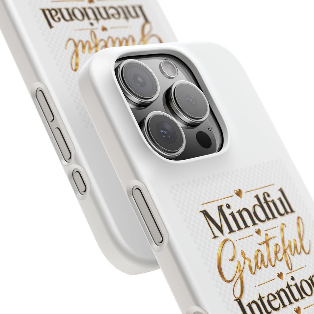 Mindful Grateful Intentional Snap Cases