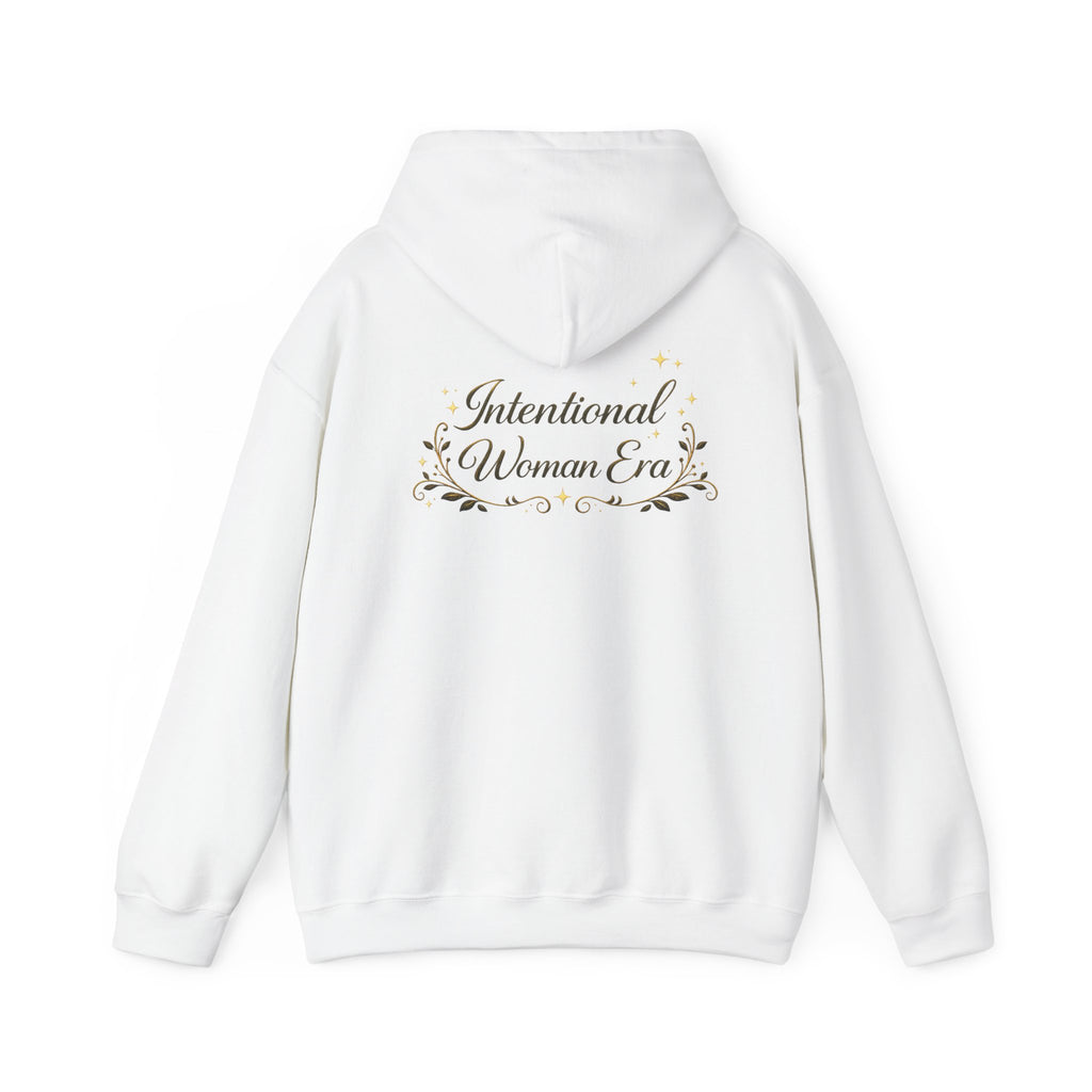IWE Heavy Blend™ Hooded Sweatshirt Black and Gold