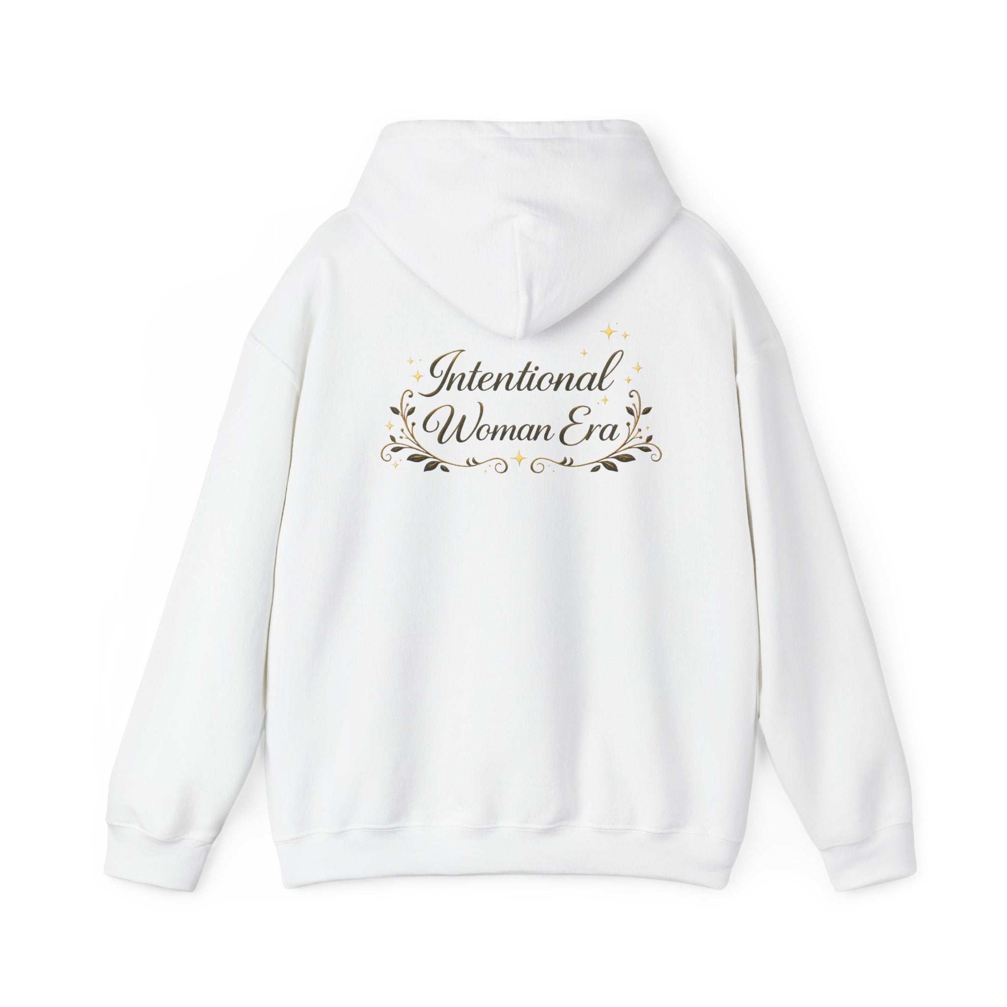 IWE Heavy Blend™ Hooded Sweatshirt Black and Gold
