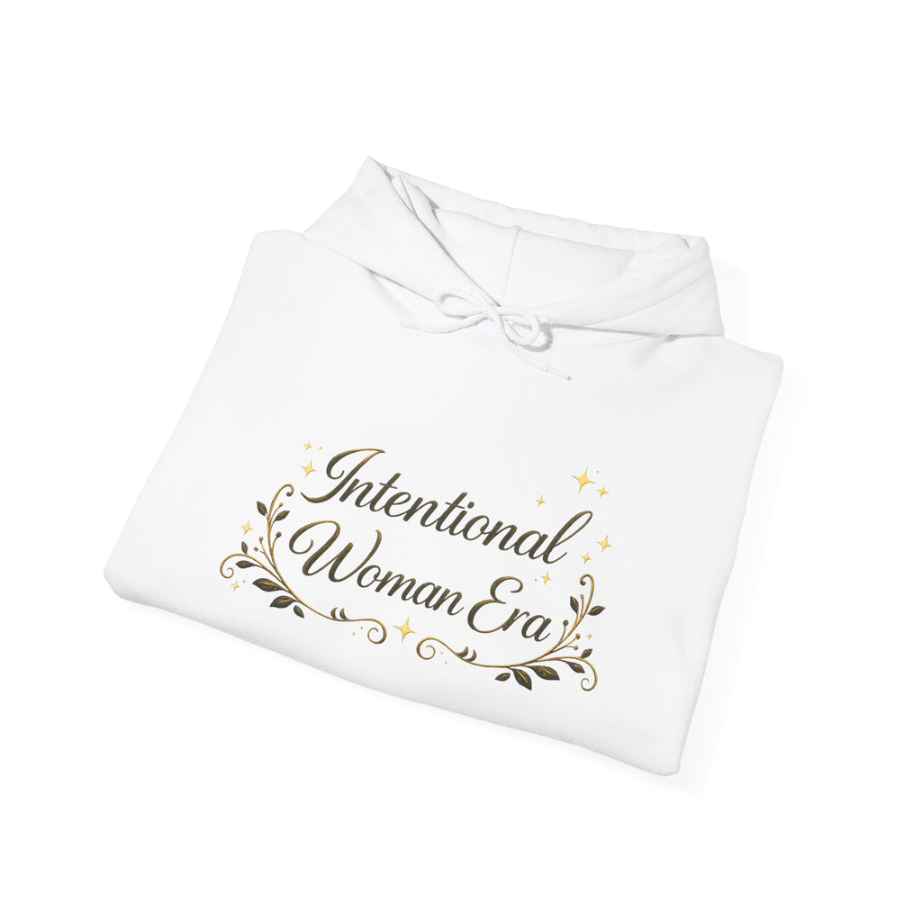 IWE Heavy Blend™ Hooded Sweatshirt Black and Gold