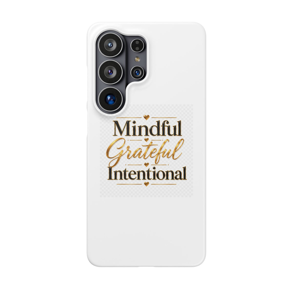Mindful Grateful Intentional Snap Cases