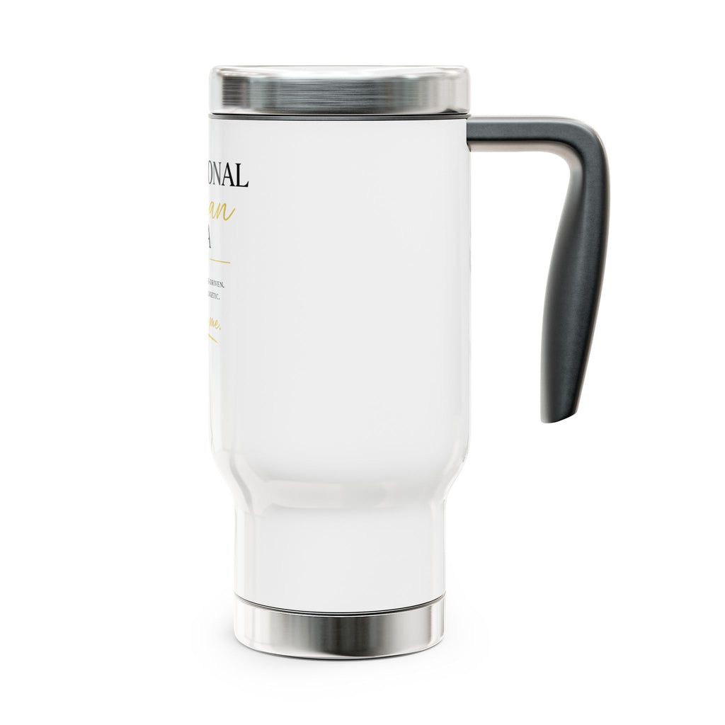 Intentional Woman Era Stainless Steel Travel Mug with Handle, 14oz