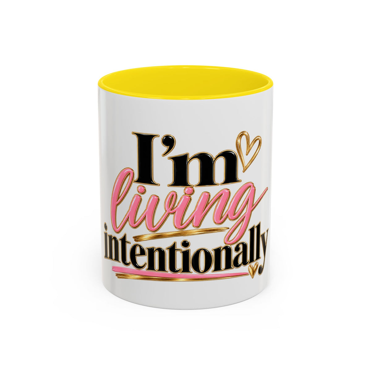 I’m Living Intentionally Accent Coffee Mug (11, 15oz)