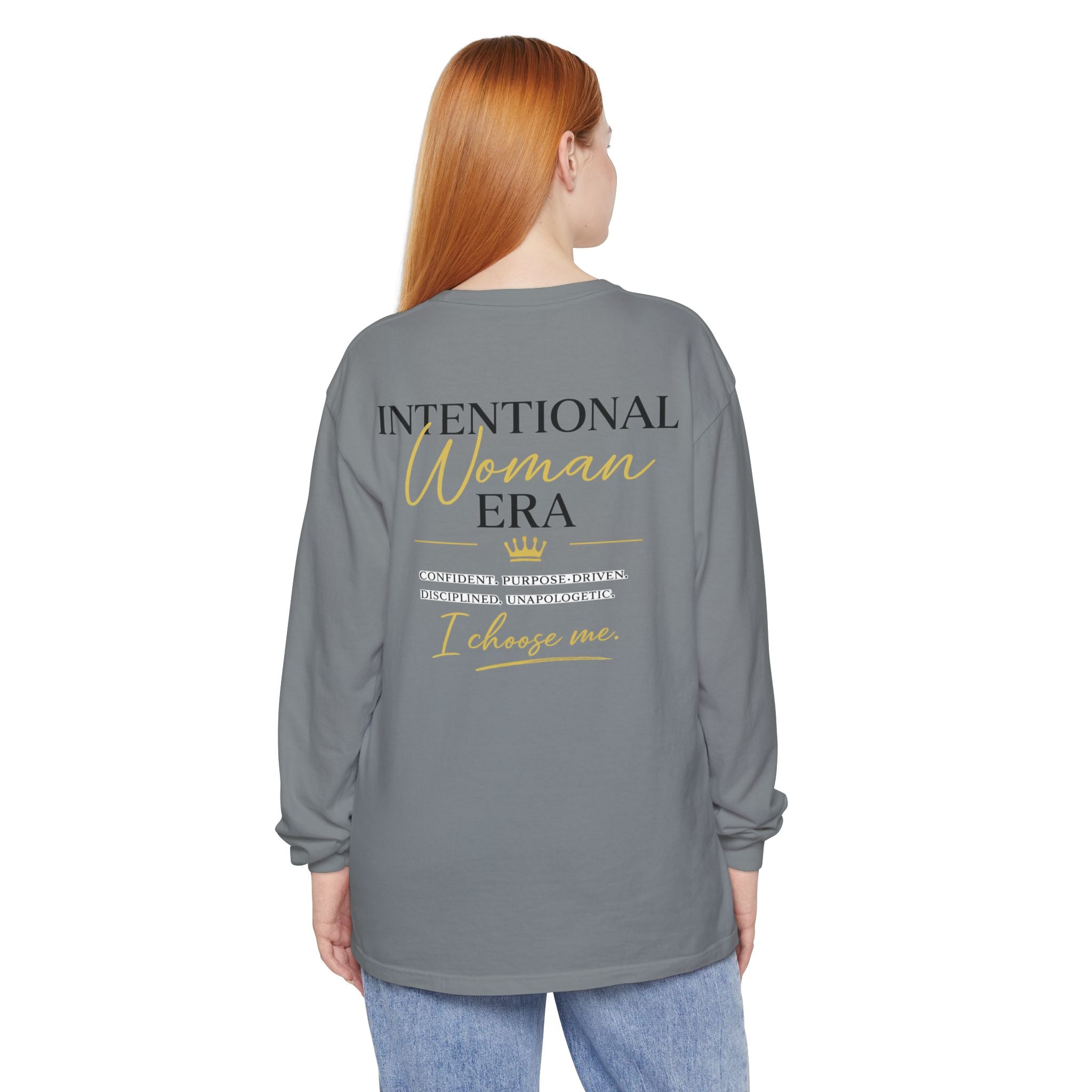 Intentional Woman Era Garment-dyed Long Sleeve T-Shirt