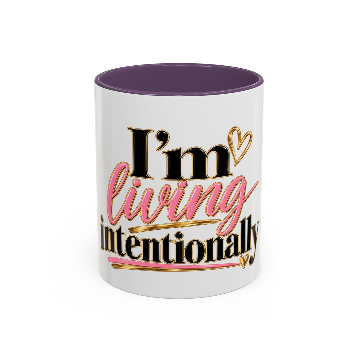 I’m Living Intentionally Accent Coffee Mug (11, 15oz)