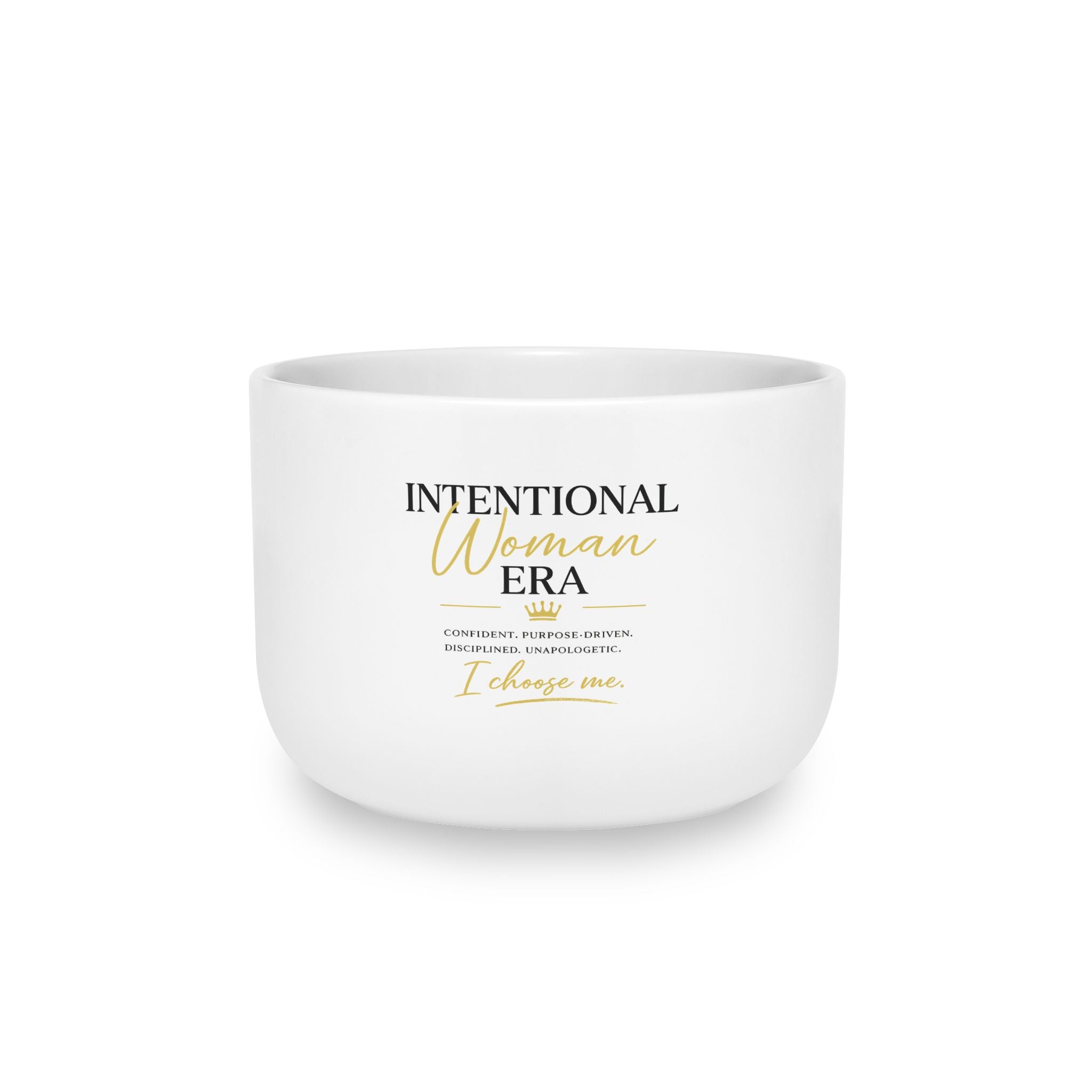 Intentional Woman Era 25oz Ceramic Latte Mug — Inspirational Empowerment Gift