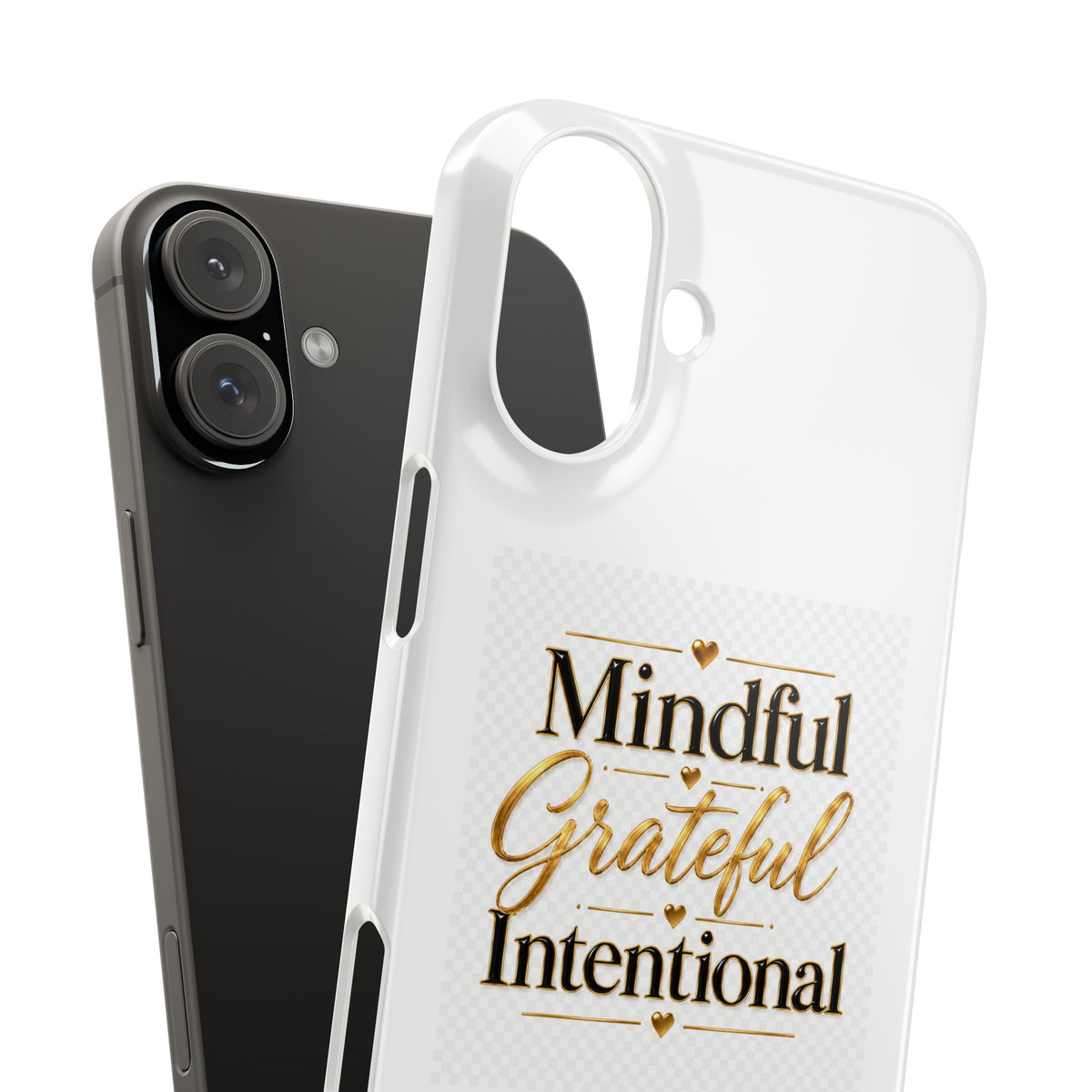 Mindful Grateful Intentional Snap Cases