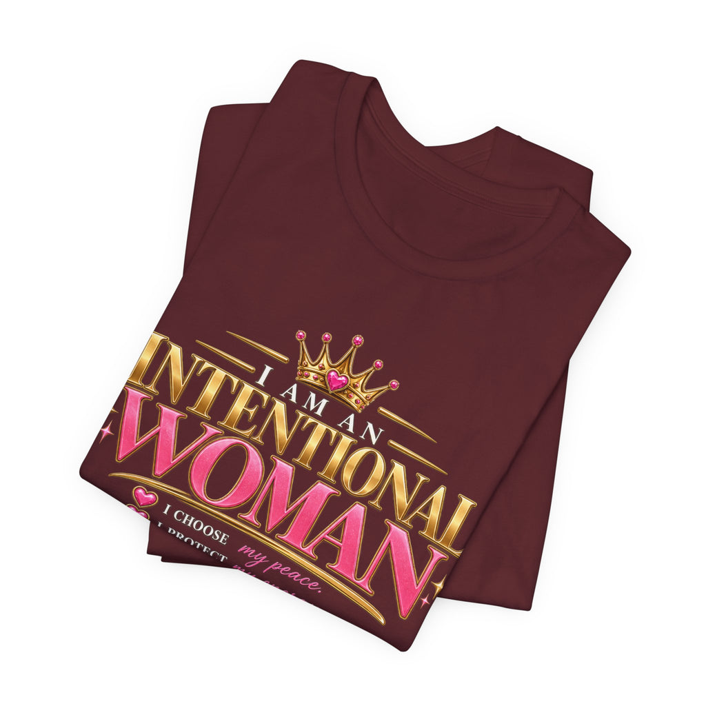 I am an Intentional Woman Jersey Short Sleeve Tee