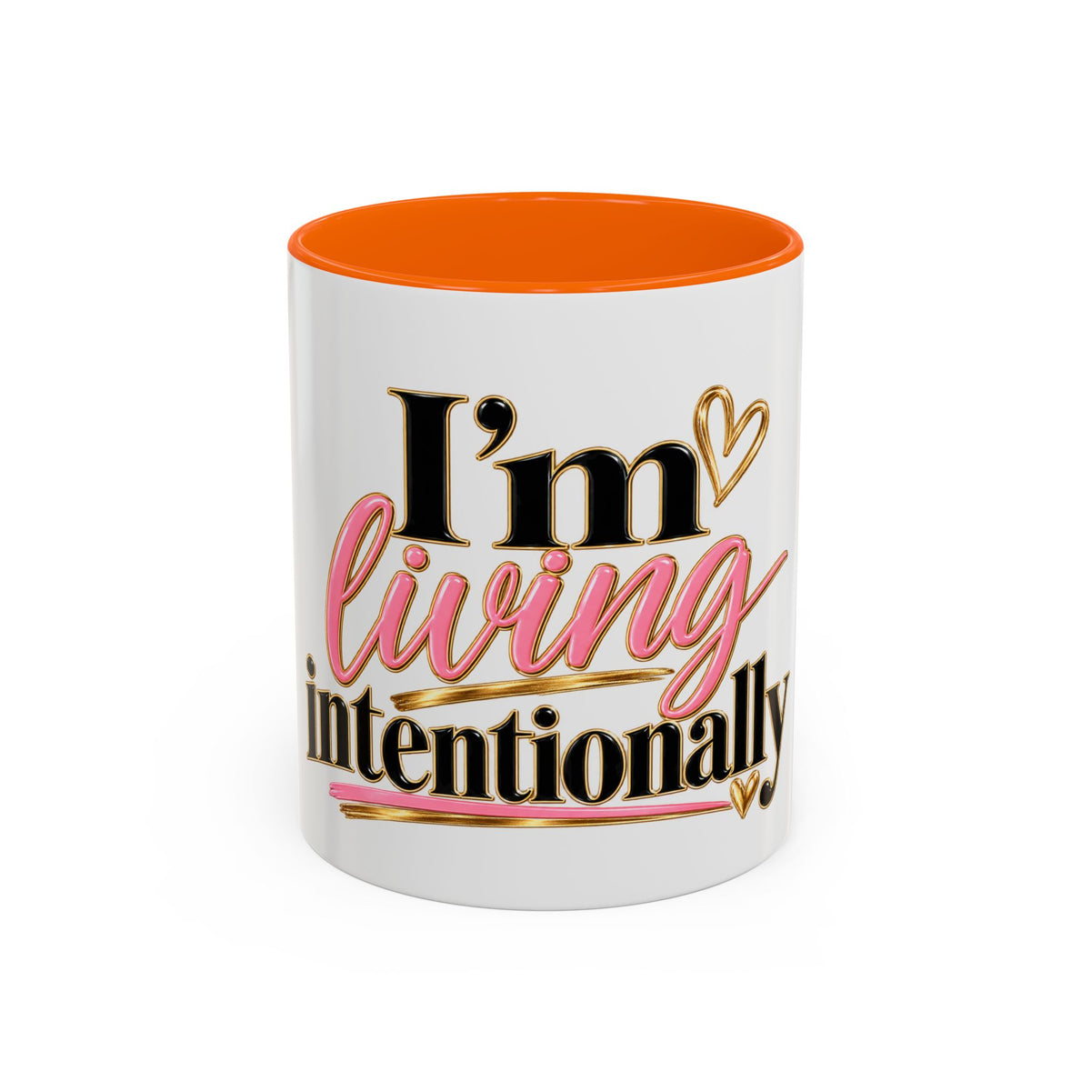I’m Living Intentionally Accent Coffee Mug (11, 15oz)