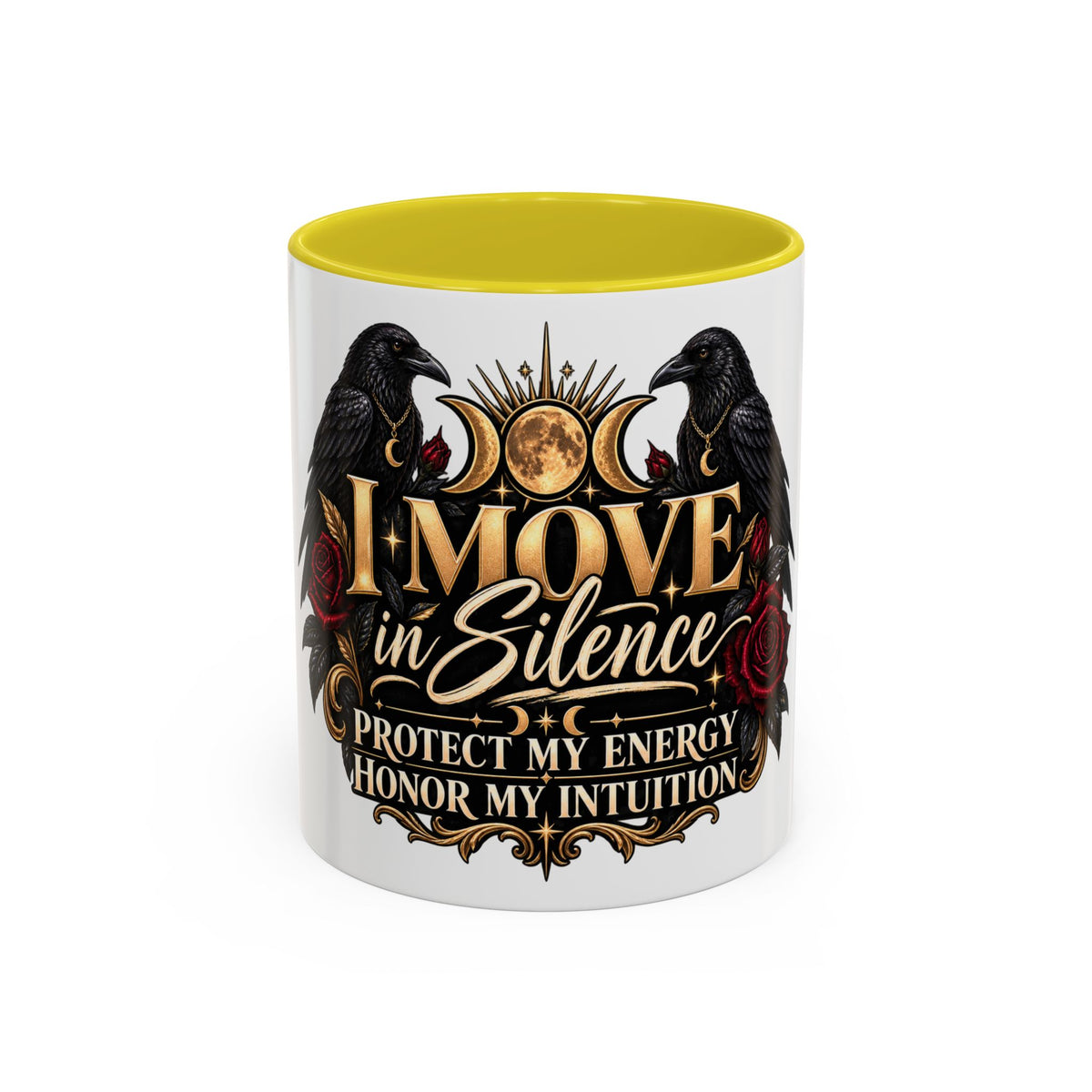 I Move in Silence Two-Tone Accent Mug (11oz, 15oz)