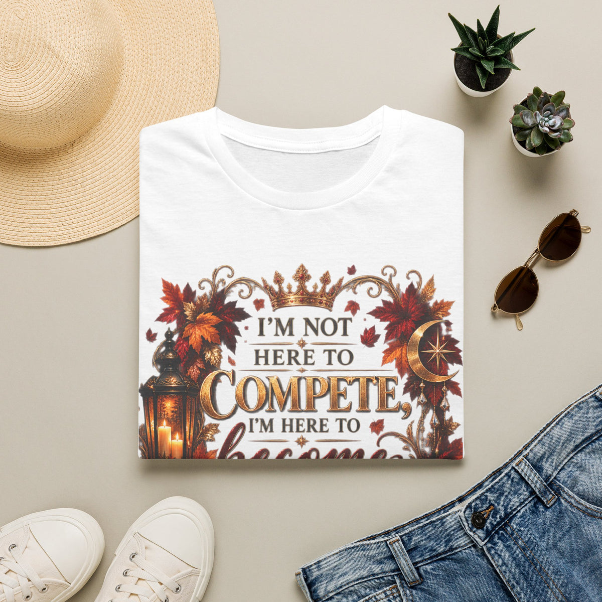 I’m Not Here to Compete Softstyle T-Shirt