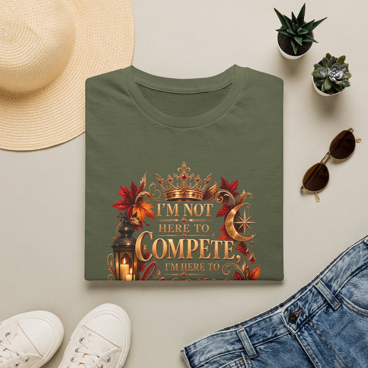 I’m Not Here to Compete Softstyle T-Shirt