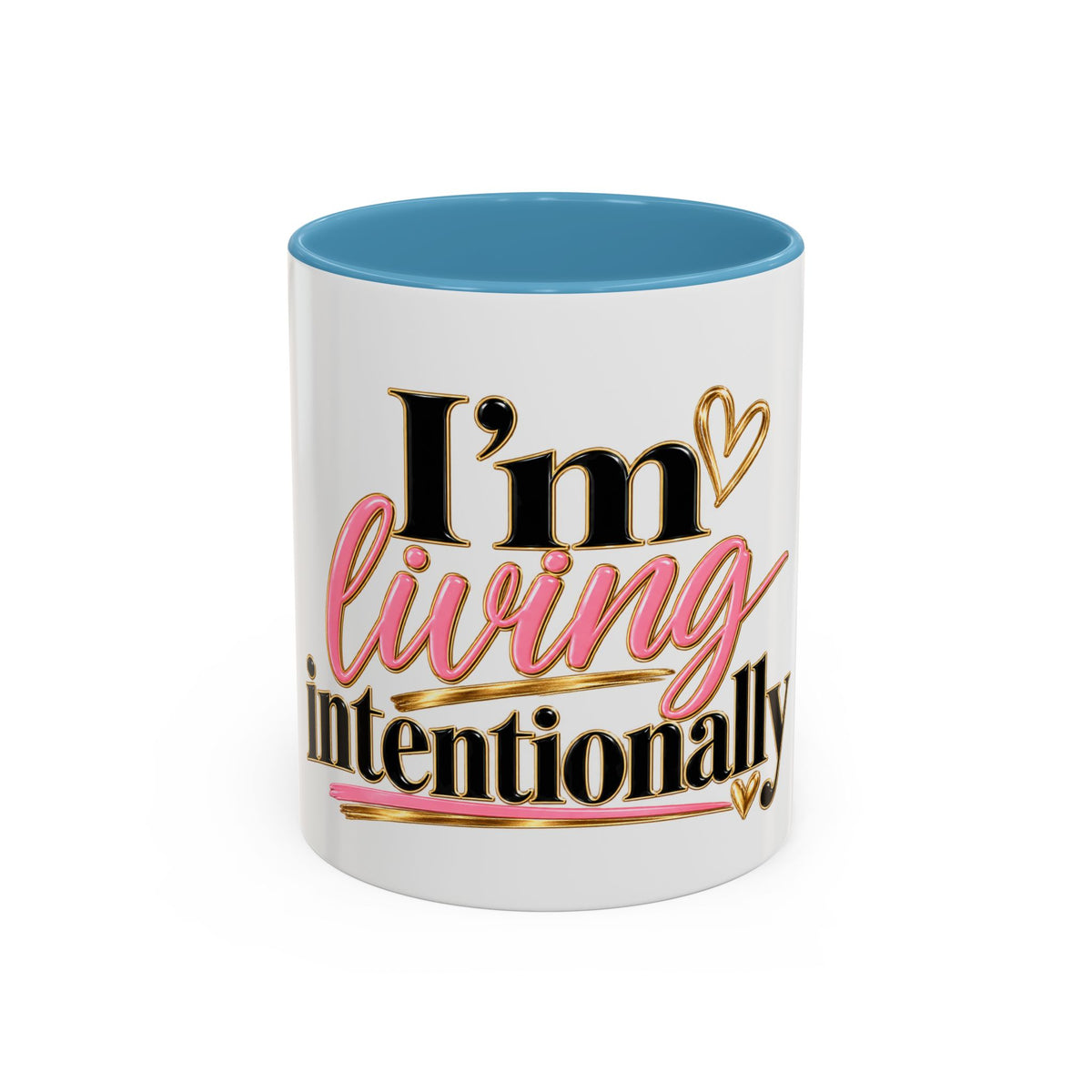I’m Living Intentionally Accent Coffee Mug (11, 15oz)