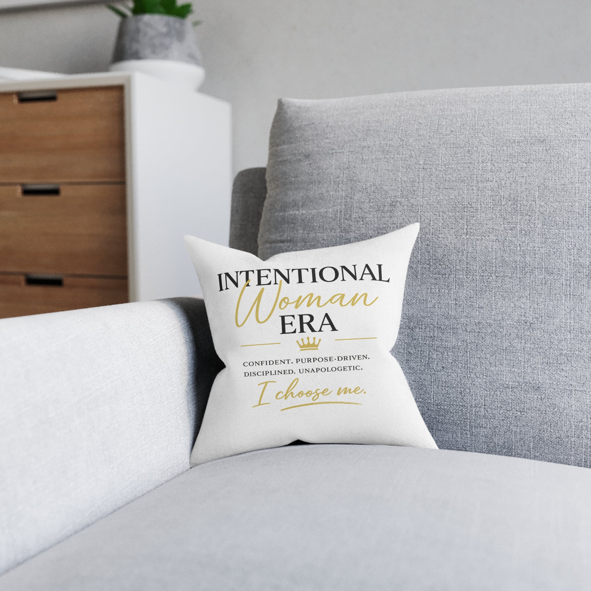 Intentional Woman Era Square Pillow