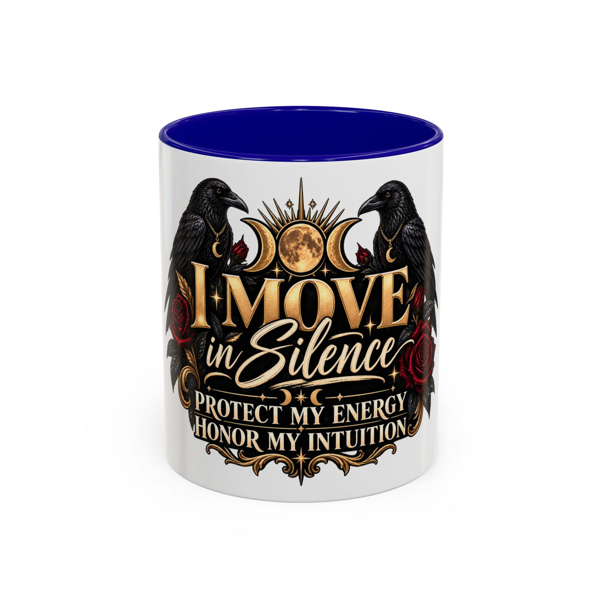 I Move in Silence Two-Tone Accent Mug (11oz, 15oz)