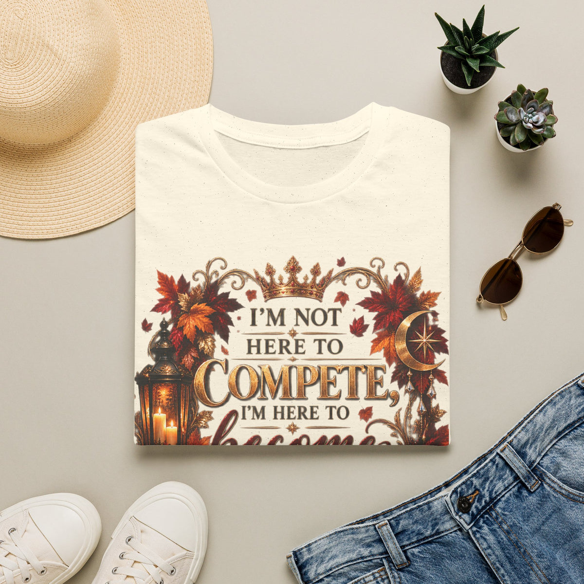 I’m Not Here to Compete Softstyle T-Shirt