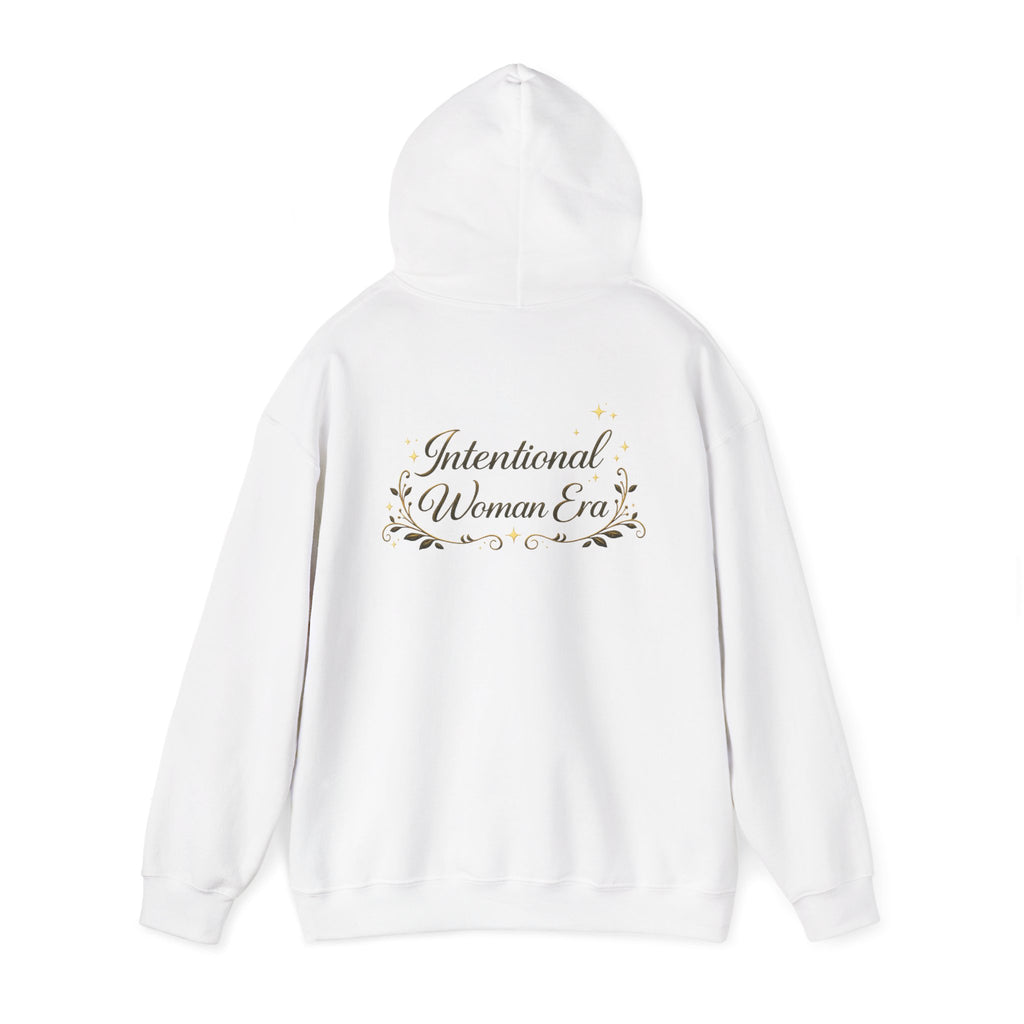 IWE Heavy Blend™ Hooded Sweatshirt Black and Gold