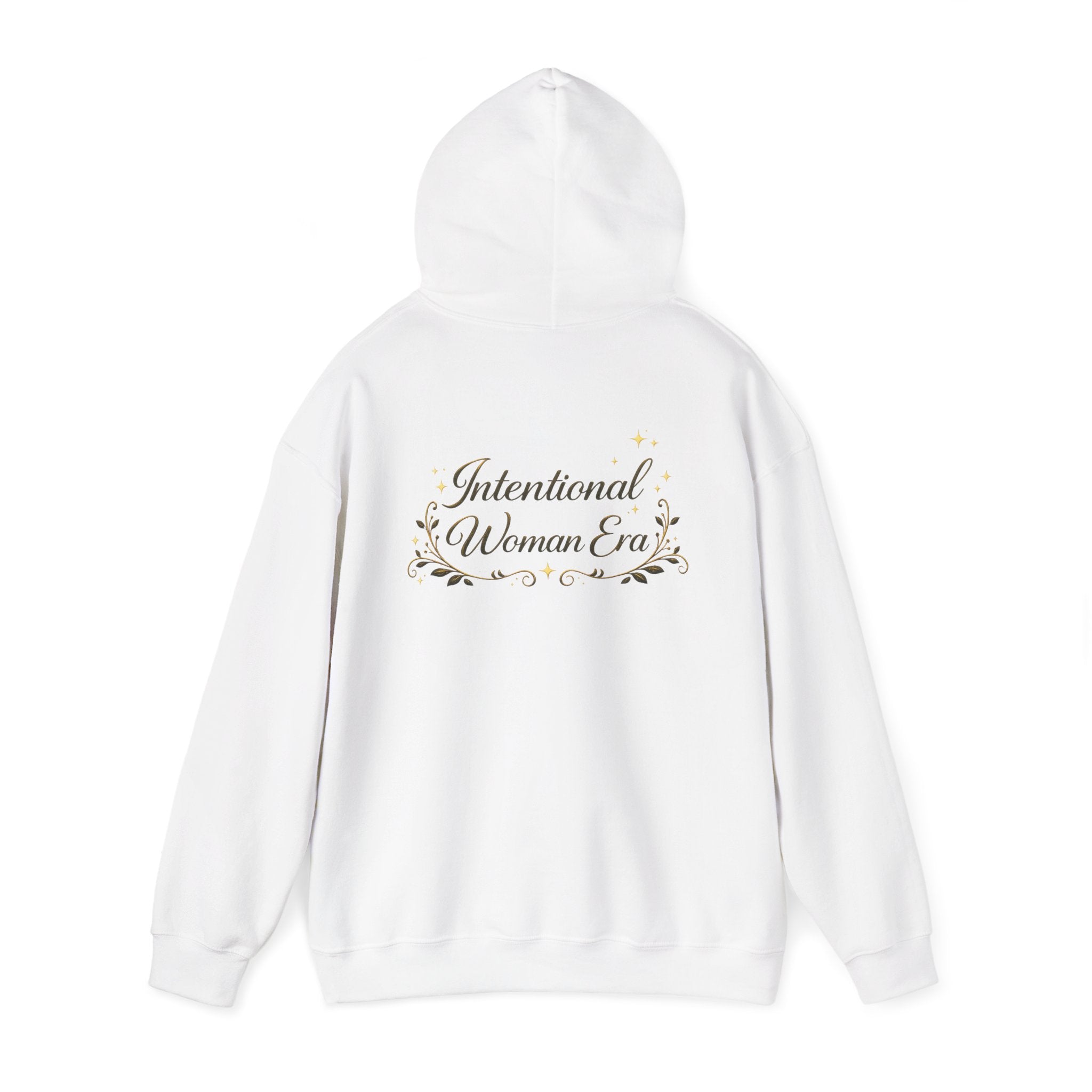 IWE Heavy Blend™ Hooded Sweatshirt Black and Gold