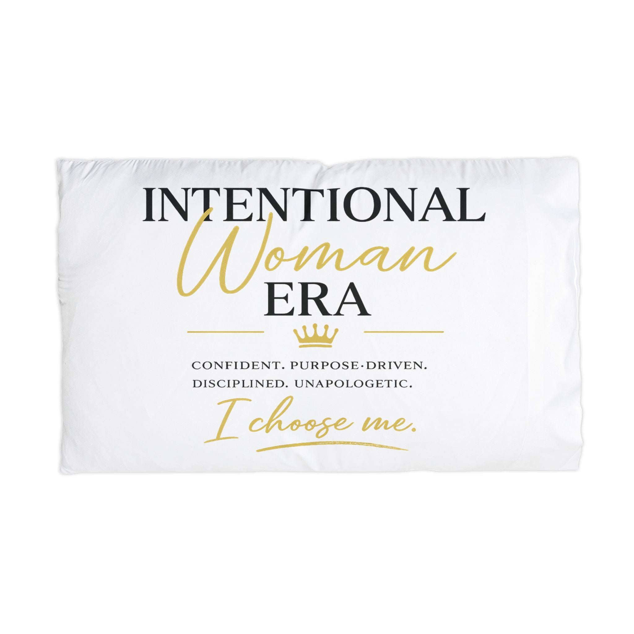 Intentional Woman Era - White Microfiber Pillowcase