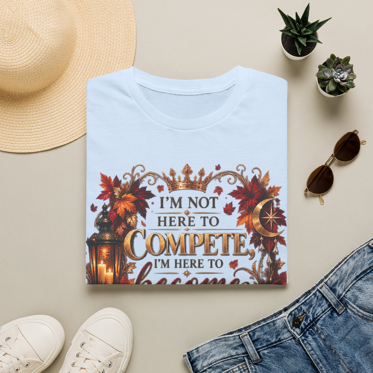 I’m Not Here to Compete Softstyle T-Shirt