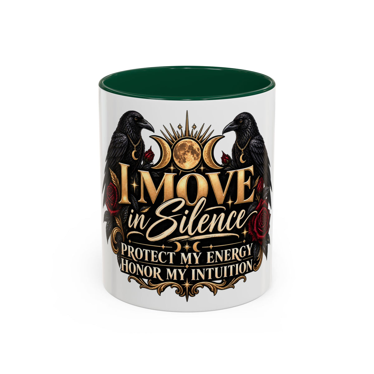 I Move in Silence Two-Tone Accent Mug (11oz, 15oz)